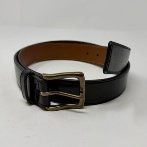 BOSCA Men’s Square End Leather Black Belt size 36